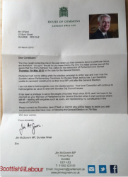 Letter to constituents from Jim McGovern